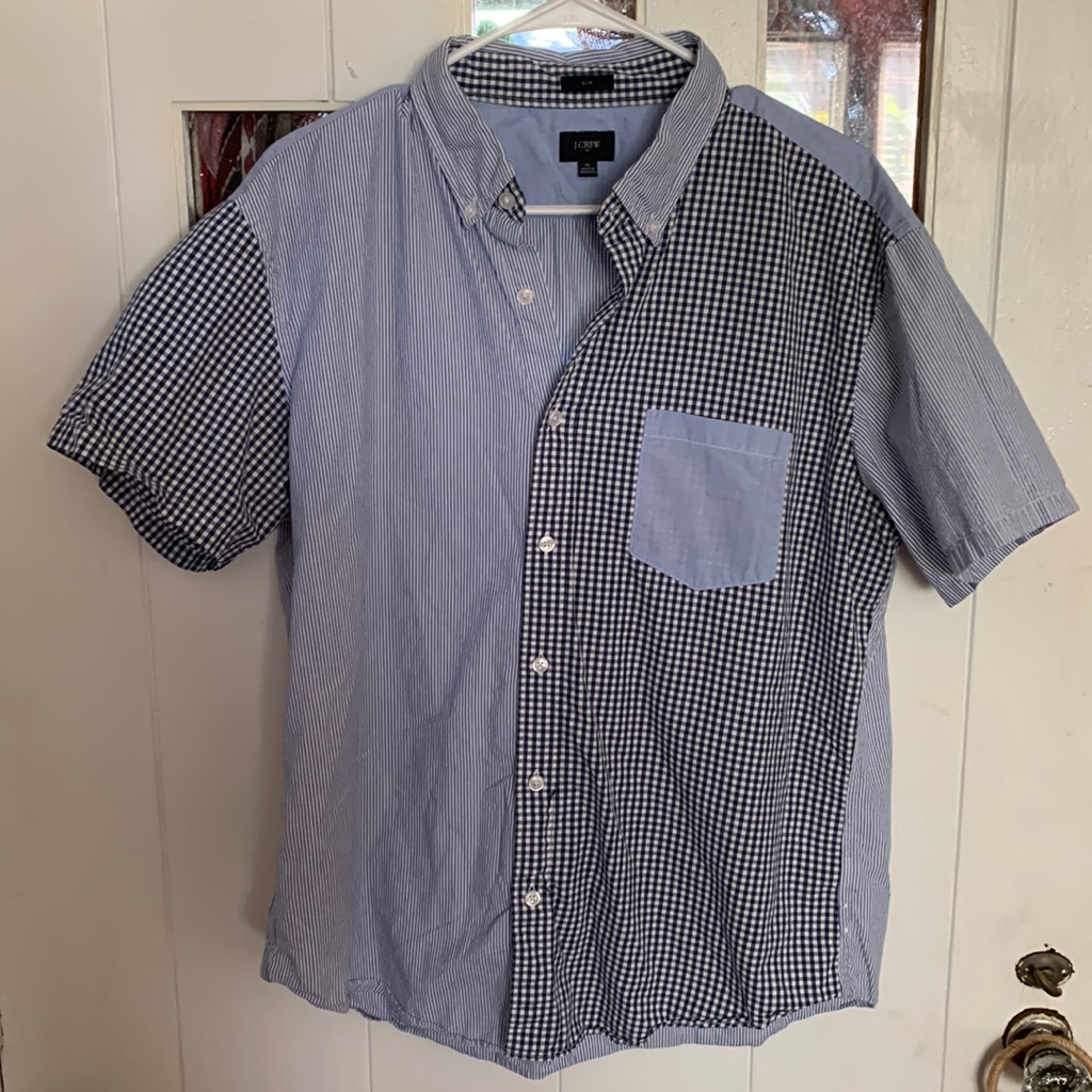 Jcrew Multi-Pattern Button Down Shirt